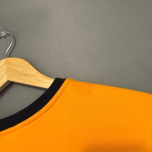 The North Face Men’s Rage Orange Crewneck Sweater Size Medium Cotton Blend - Picture 6 of 15